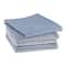 DII® Stonewash Mixed Pattern Blue Dishcloths, 5ct.